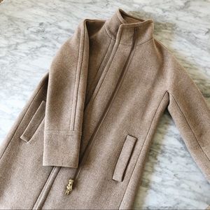 J.Crew Sand Stadium Cloth Cocoon Coat Size 2